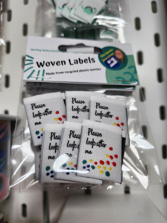 Please Look After Me - Woven Labels
