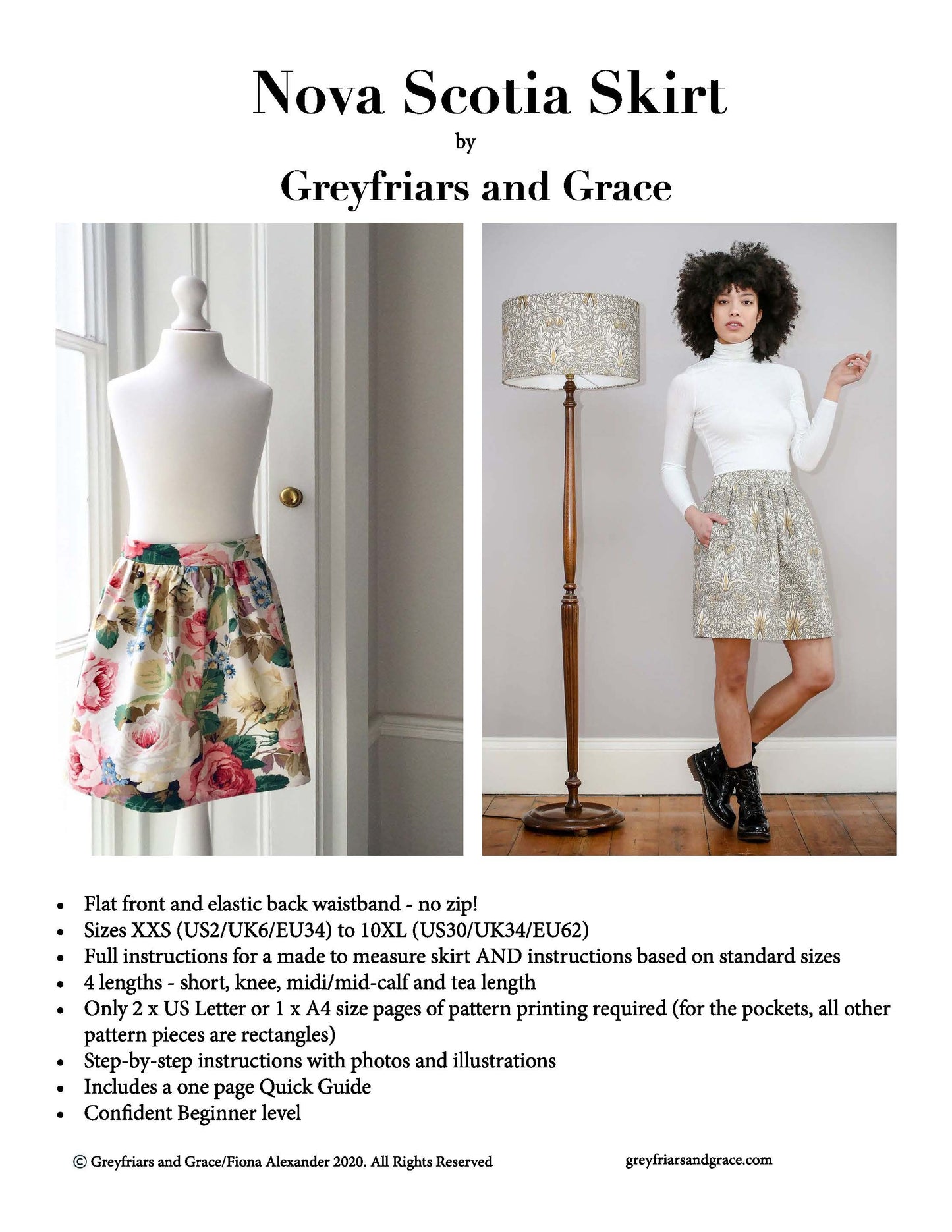 Greyfriar & Grace Paper Pattern