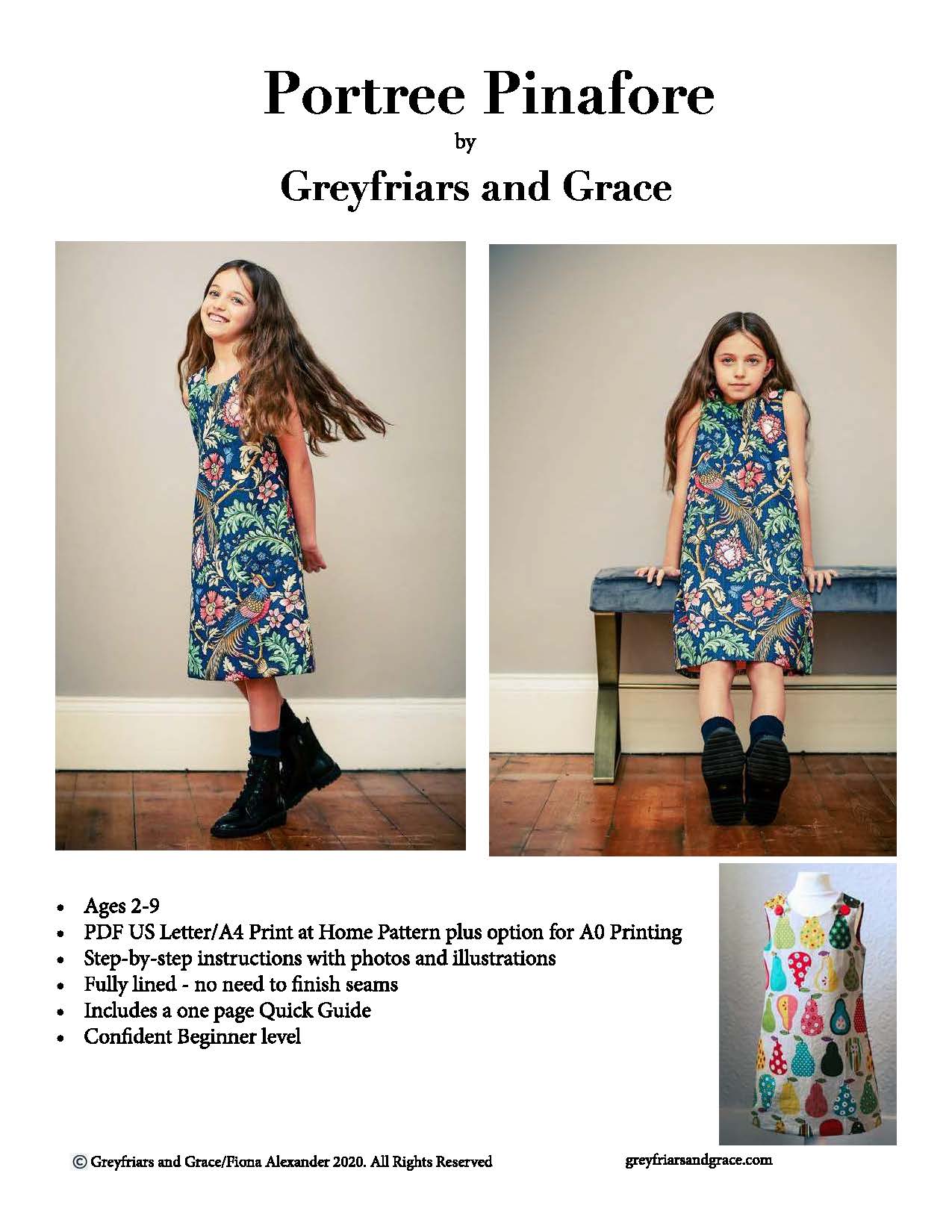 Greyfriar & Grace Paper Pattern