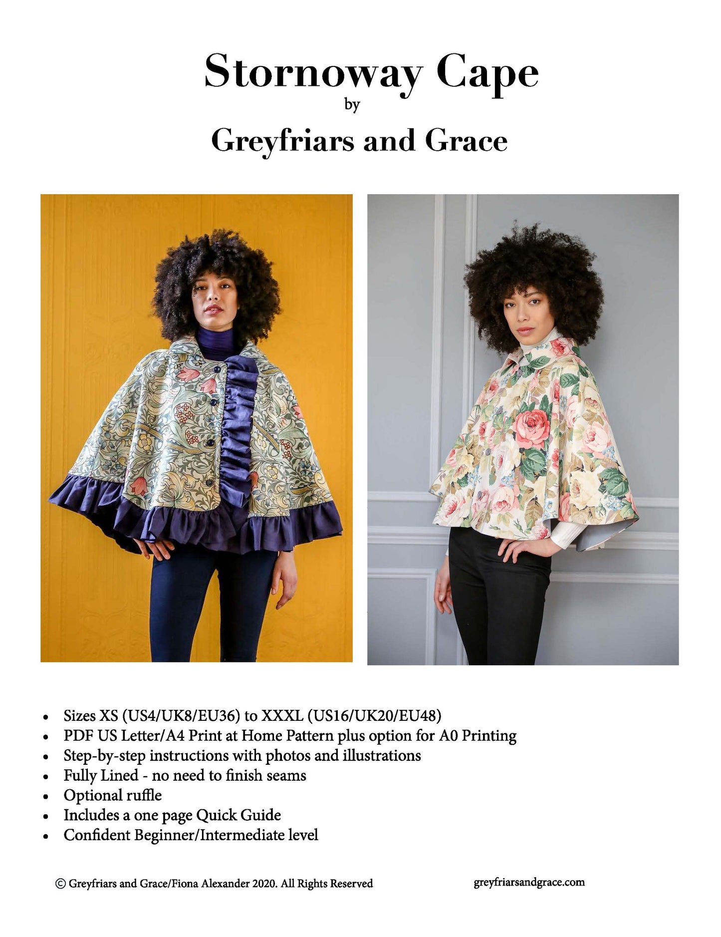 Greyfriar & Grace Paper Pattern