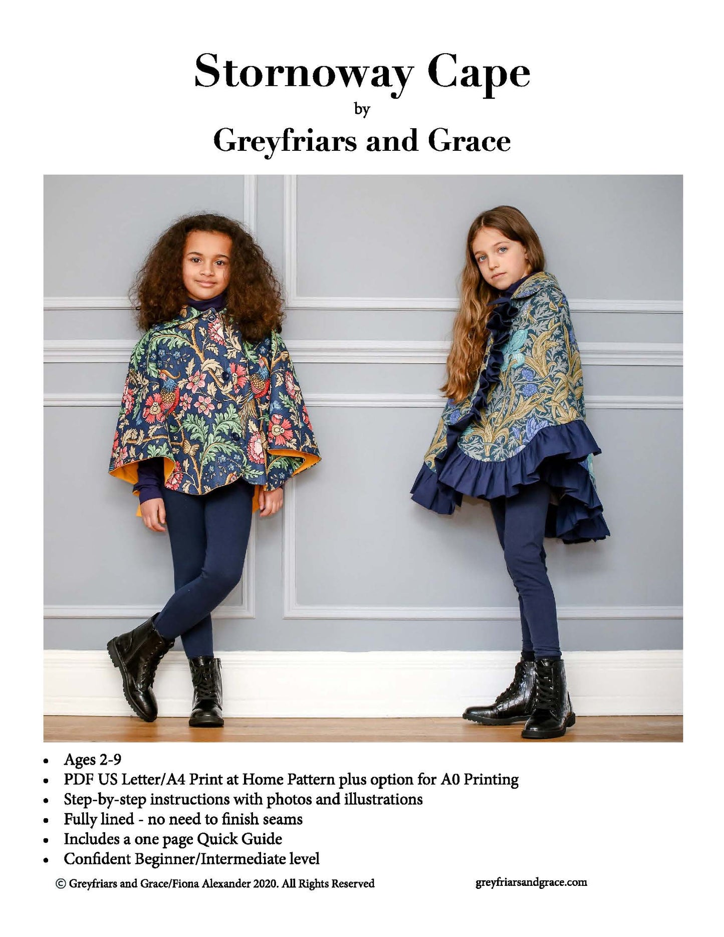 Greyfriar & Grace Paper Pattern