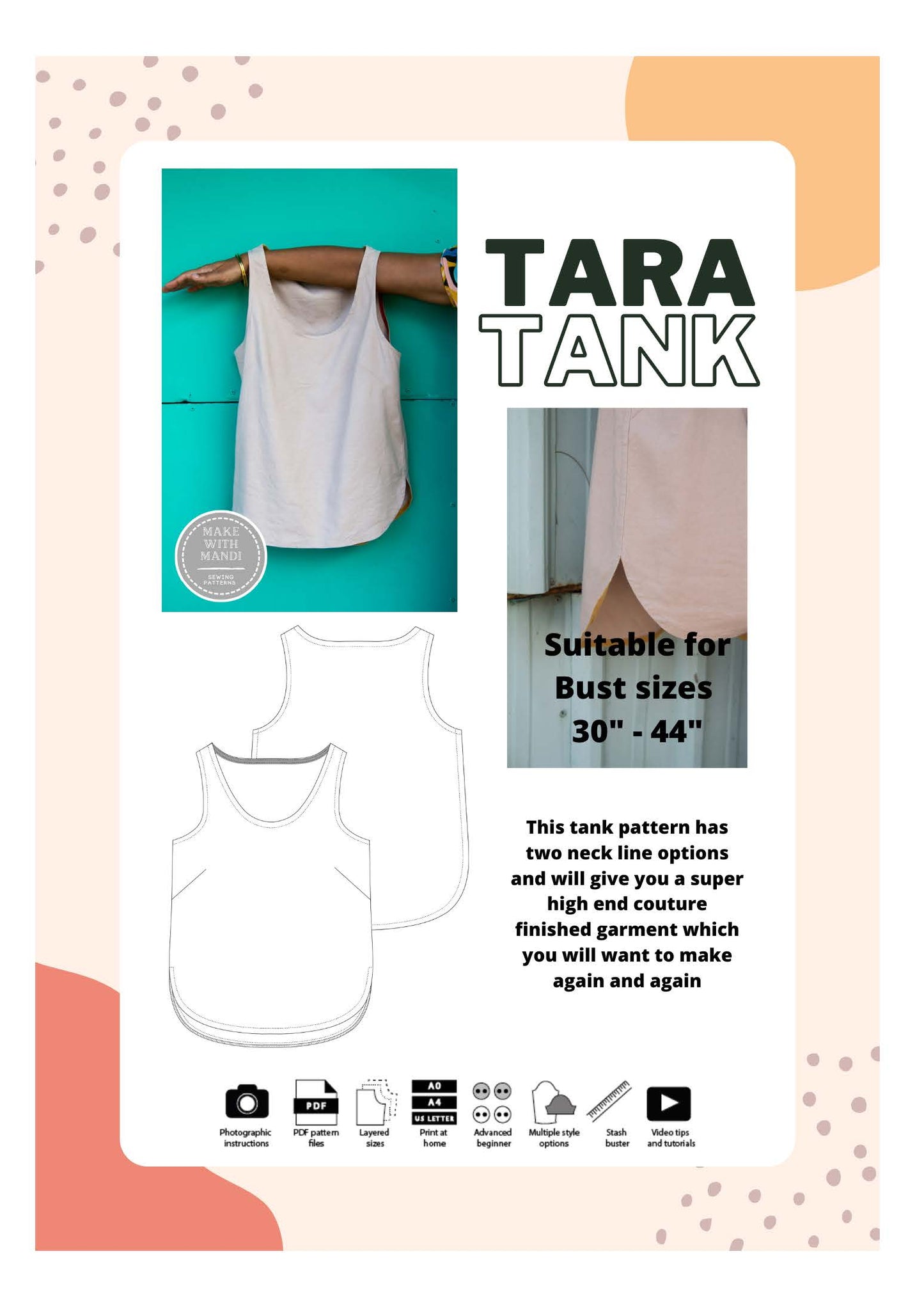 Make with Mandi Paper Pattern