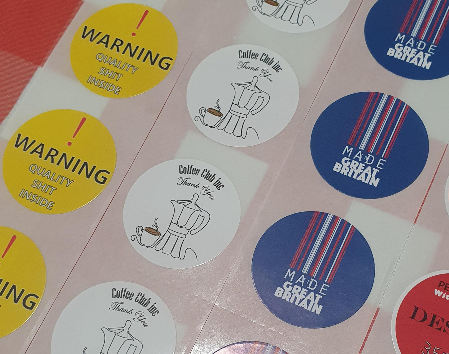 35mm Round Premium Gloss Sticker
