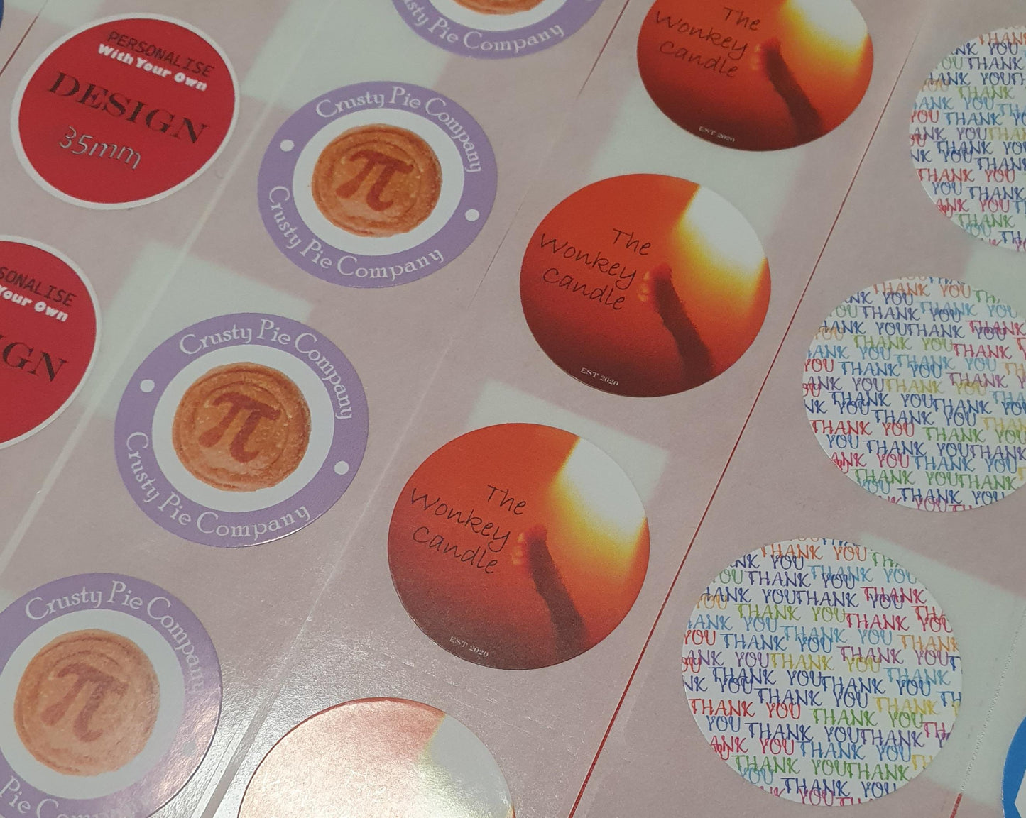 35mm Round Premium Gloss Sticker