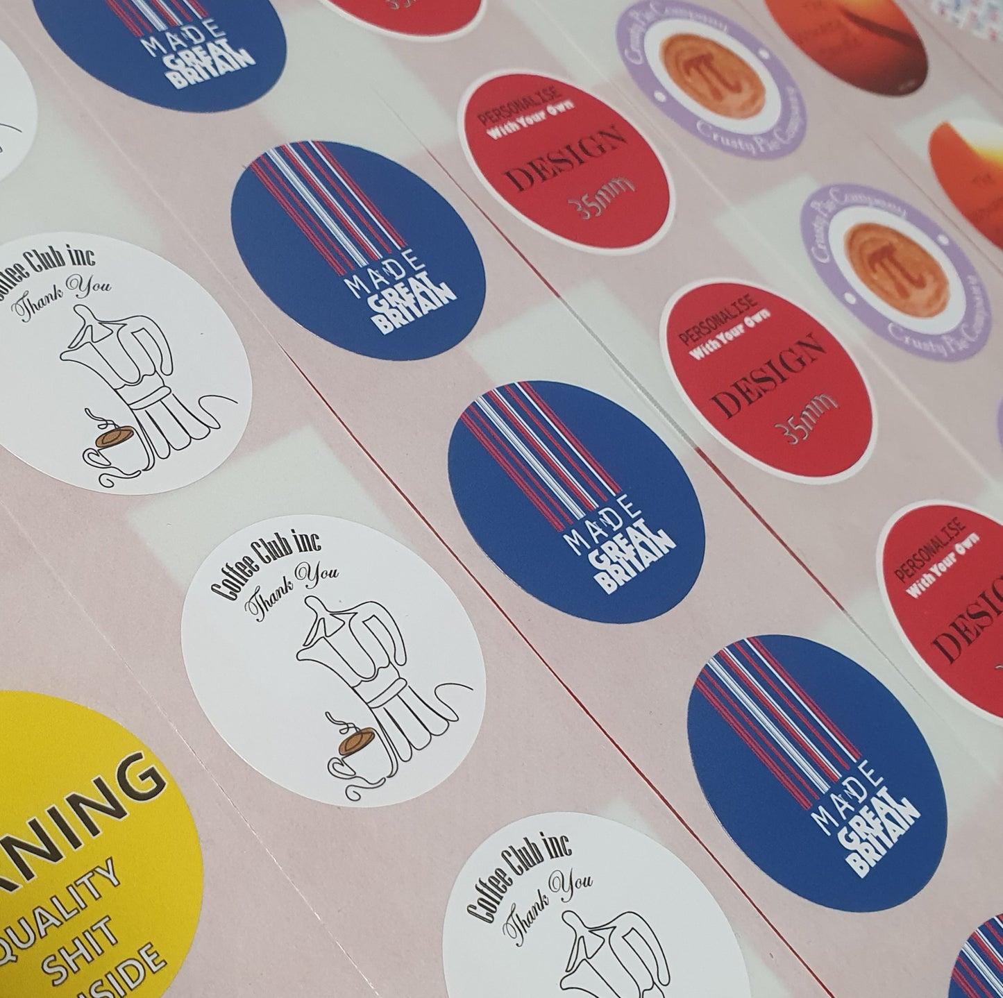 35mm Round Premium Gloss Sticker