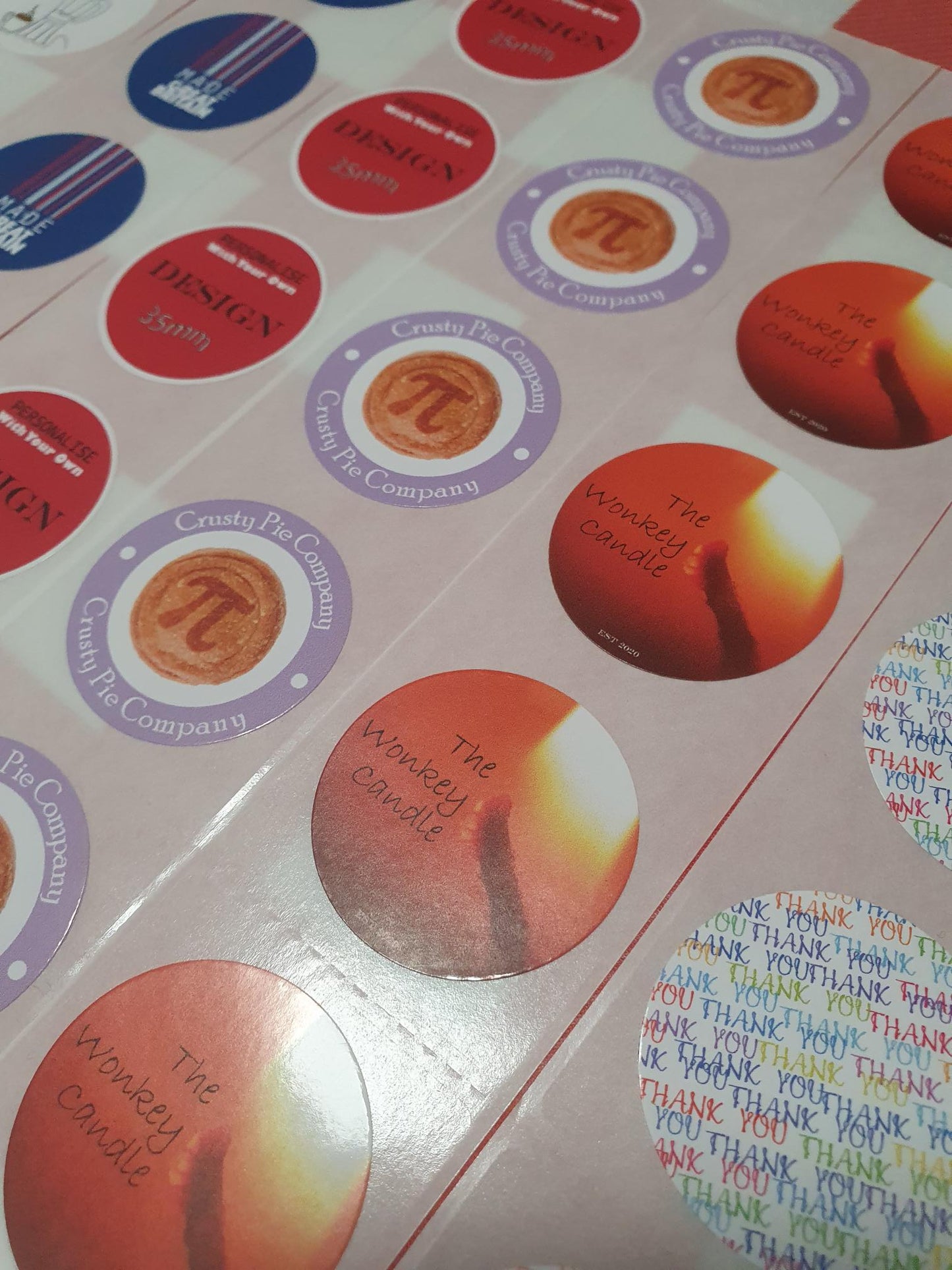 35mm Round Premium Gloss Sticker