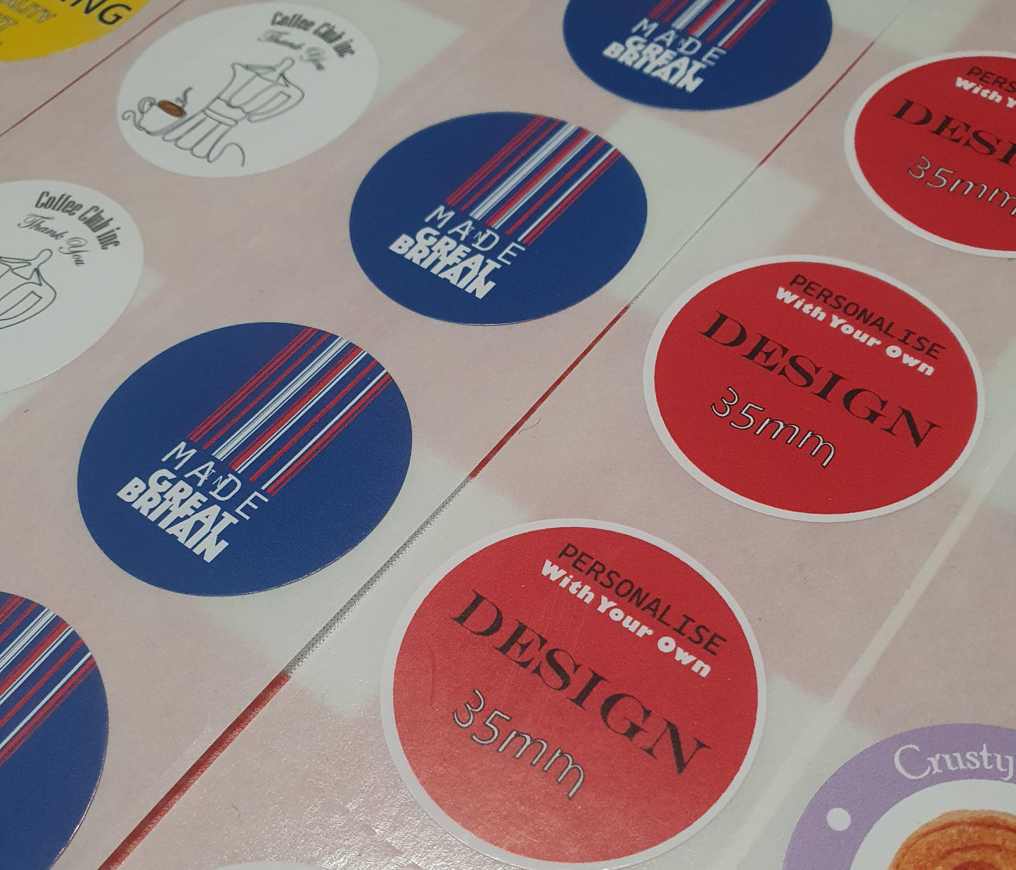 35mm Round Premium Gloss Sticker