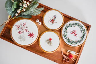 Peony Patterns Mistletoe Embroidery ~ Premium Pack
