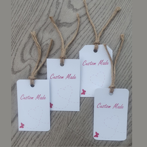 Hang Tags - Rectangle (Choose your style) 8 x 5cm