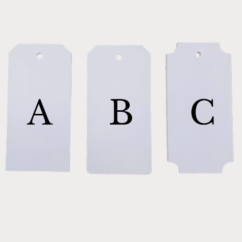 Hang Tags ~ Plain Rectangle