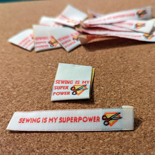 Sewing is my Superpower - Woven Labels
