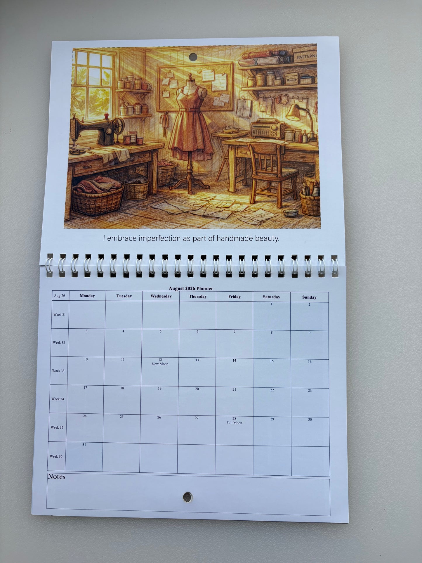 Sewing Calendar 2026
