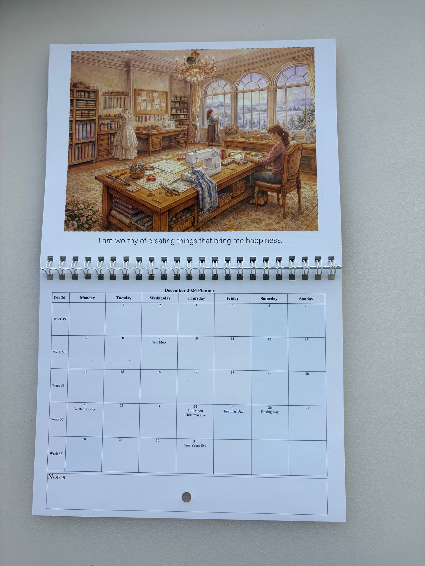 Sewing Calendar 2026