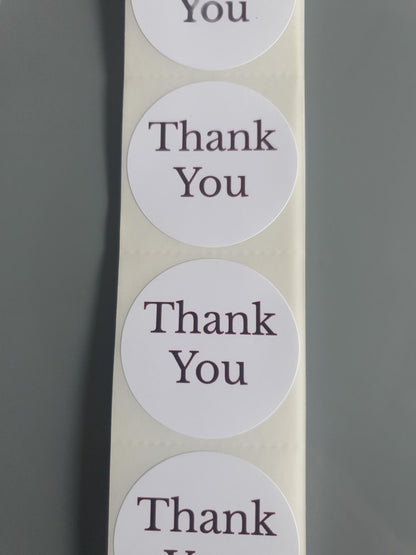 Thank You Varieties ~ 50mm Round Premium Gloss Sticker