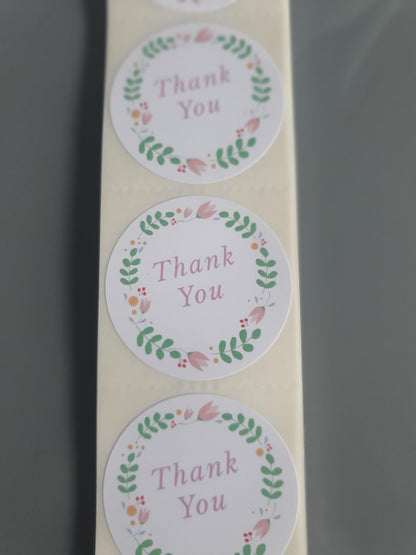 Thank You Varieties ~ 50mm Round Premium Gloss Sticker