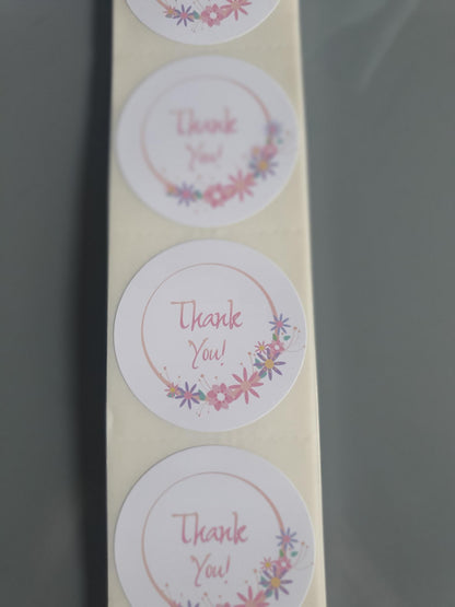 Thank You Varieties ~ 50mm Round Premium Gloss Sticker