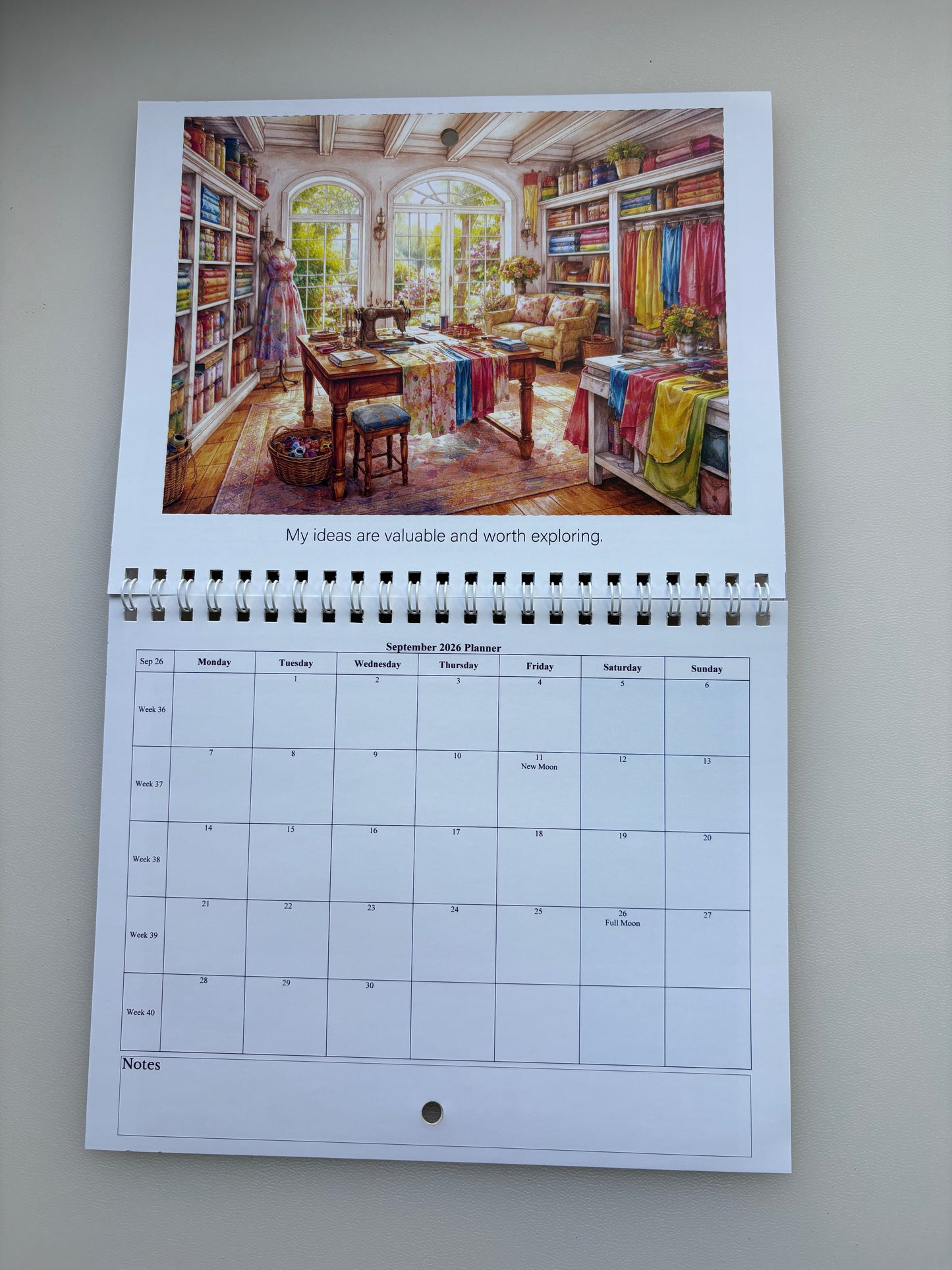 Sewing Calendar 2026