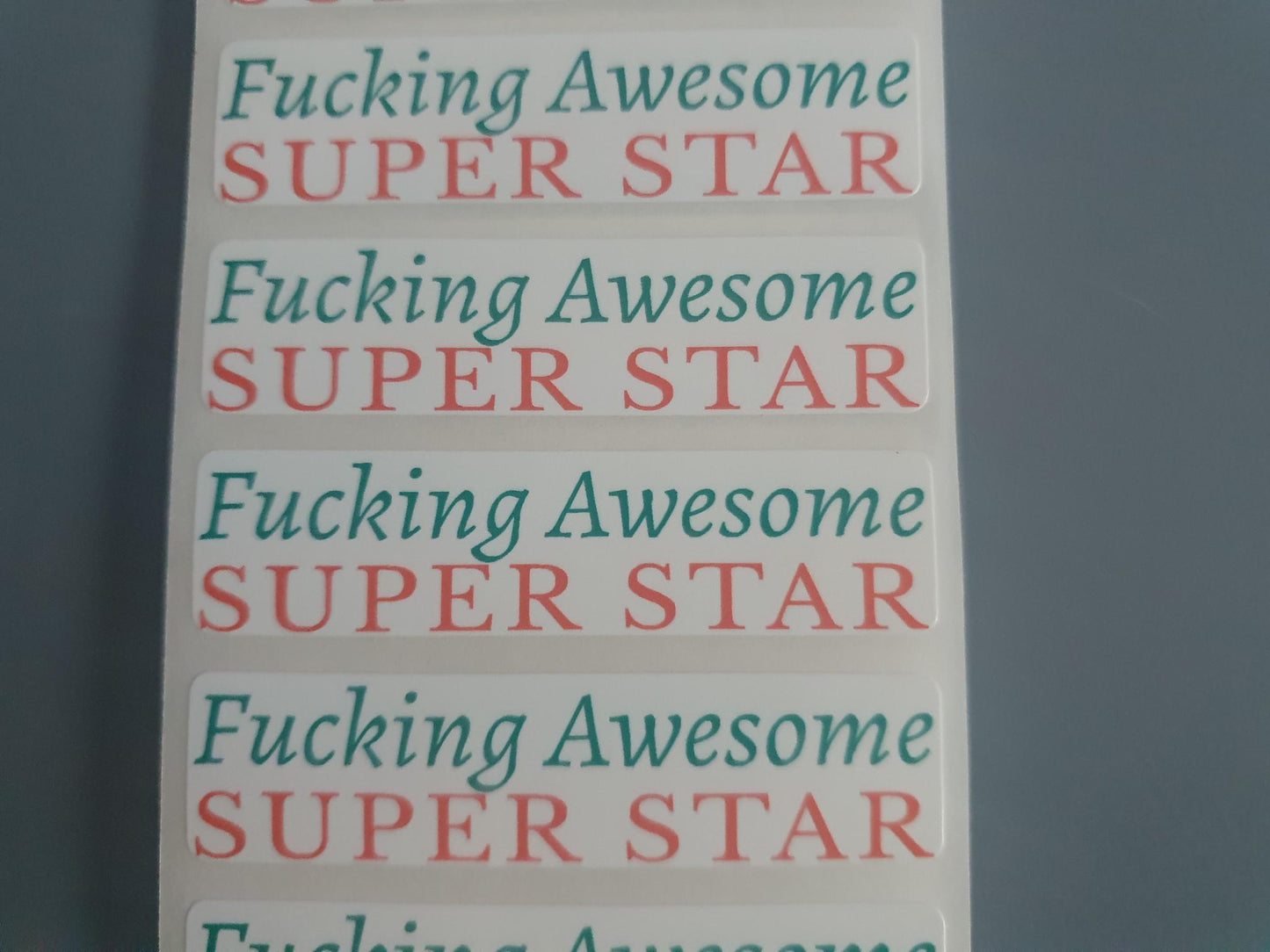 60 x 15mm Rectangle Premium Gloss Stickers