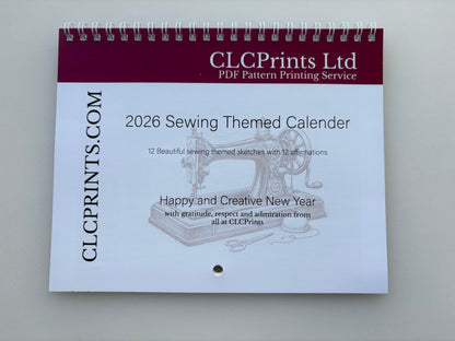 Sewing Calendar 2026