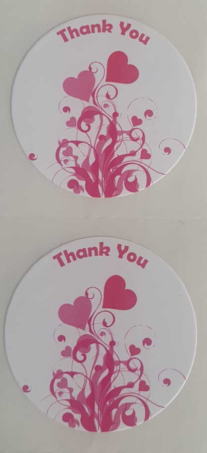 Thank You Varieties ~ 35mm Round Premium Gloss Sticker