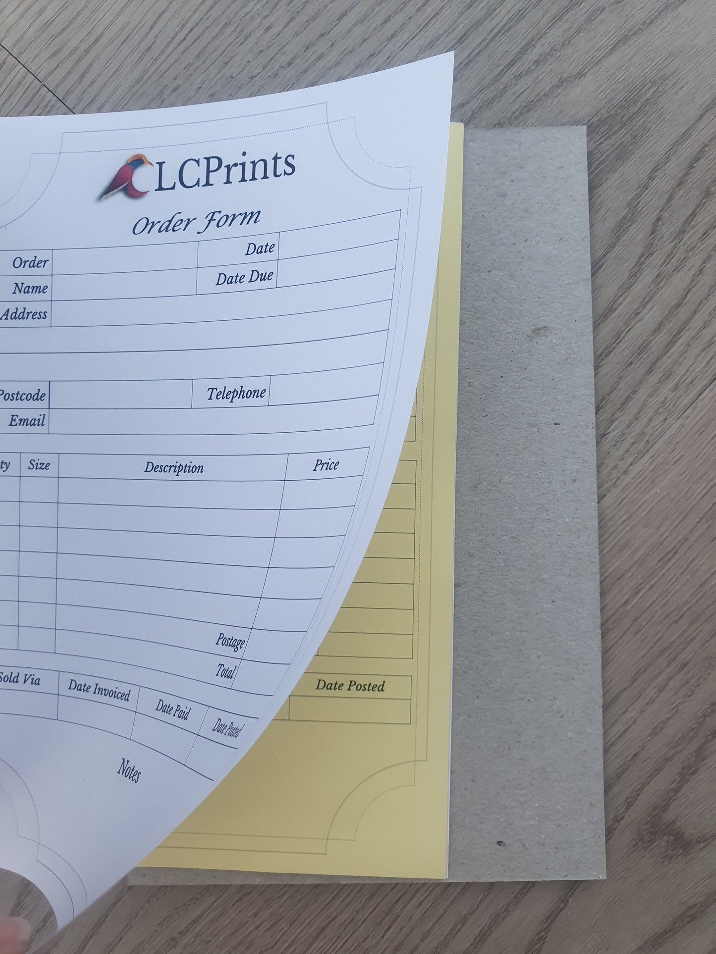 Order Book A5 - 3-Ply Dulpicate carbonless