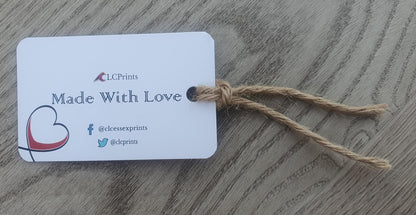 Hang Tags - Rectangle (Choose your style) 8 x 5cm