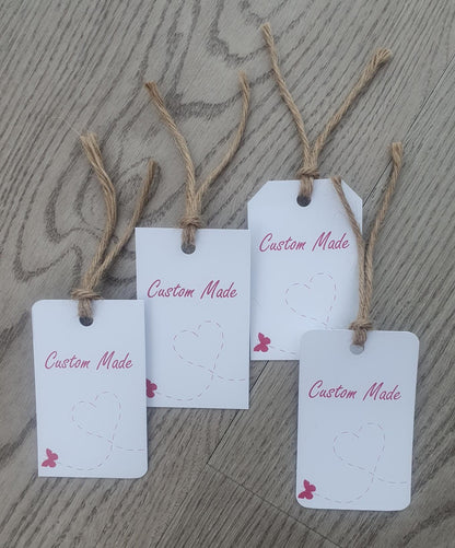 Hang Tags - Rectangle (Choose your style) 8 x 5cm