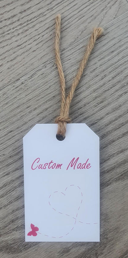 Hang Tags - Rectangle (Choose your style) 8 x 5cm
