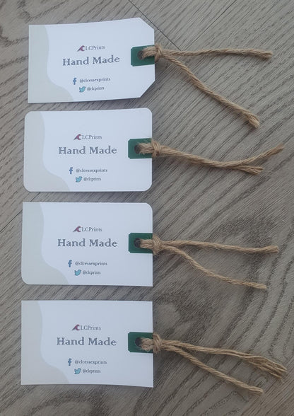 Hang Tags - Rectangle (Choose your style) 8 x 5cm