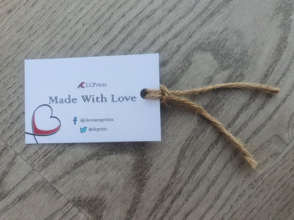 Hang Tags - Rectangle (Choose your style) 8 x 5cm
